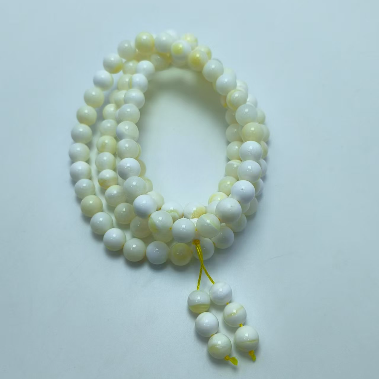 X228 白色带黄10-108链子 多样性发其一 气质 | 时尚 | 百搭 素款