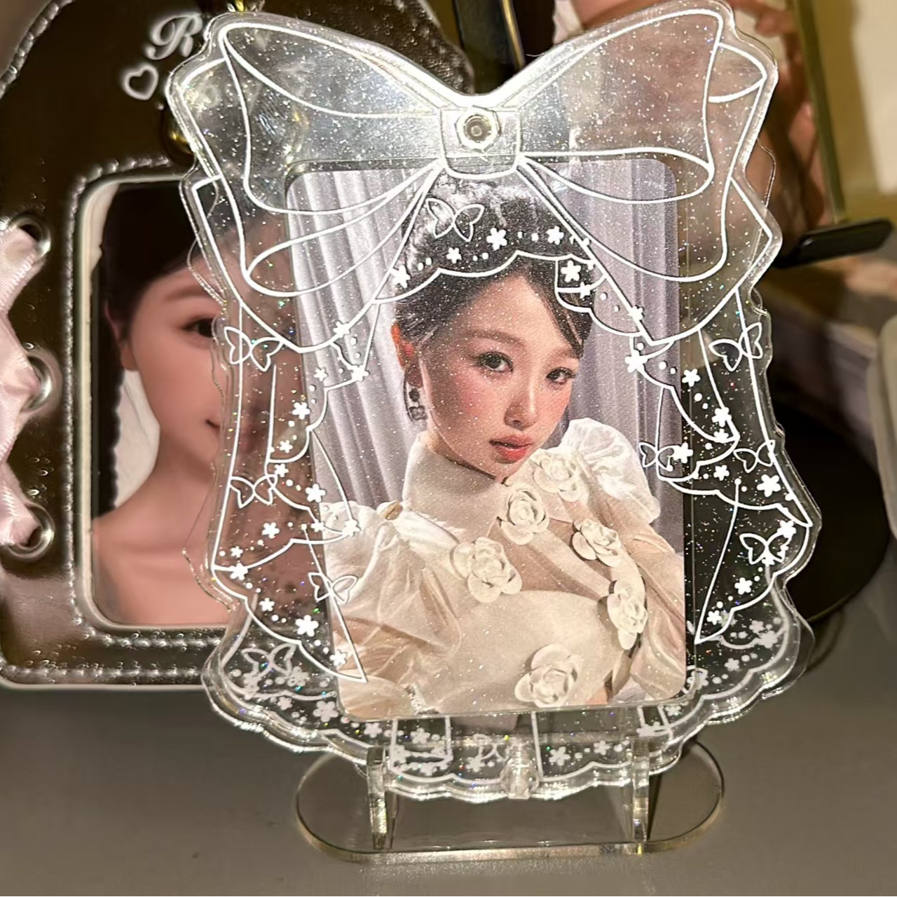 【谷美】3寸亚克力卡套高颜值桌面摆件/小卡/特典/拍立得展示