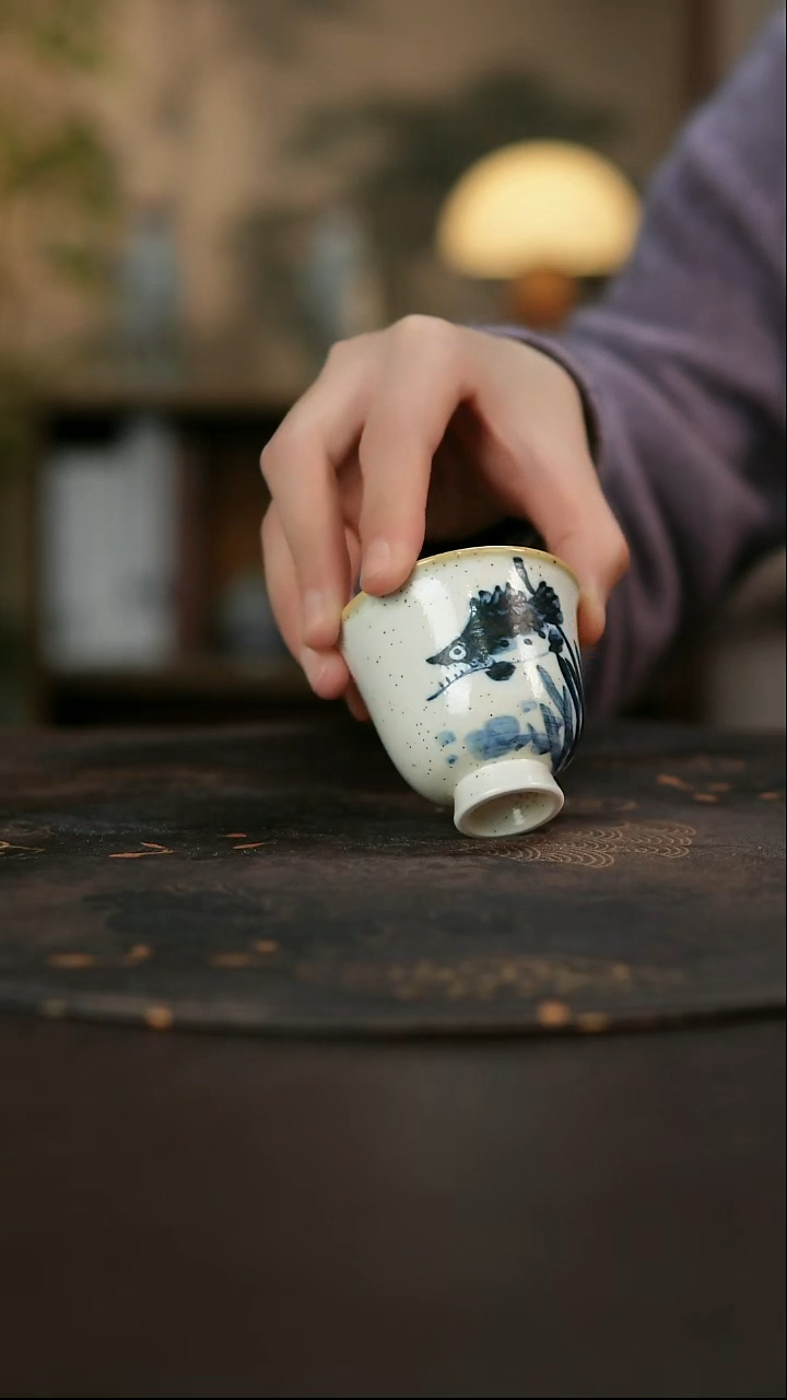 景德镇陶瓷杯碗柴烧多人