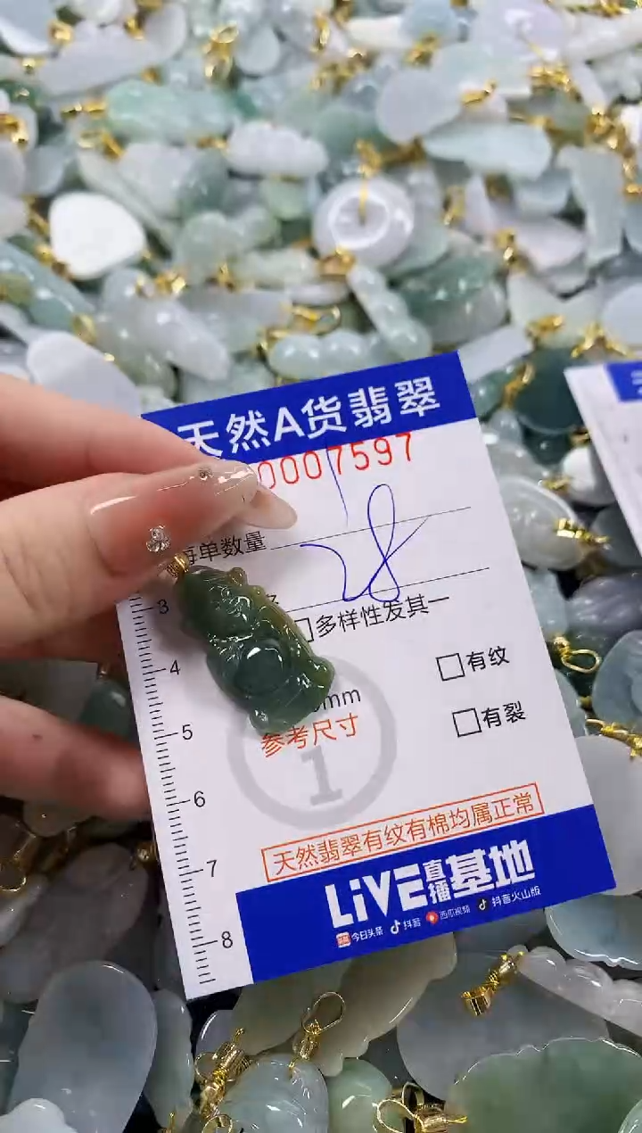 颈饰未镶嵌翡翠天然A货翡翠