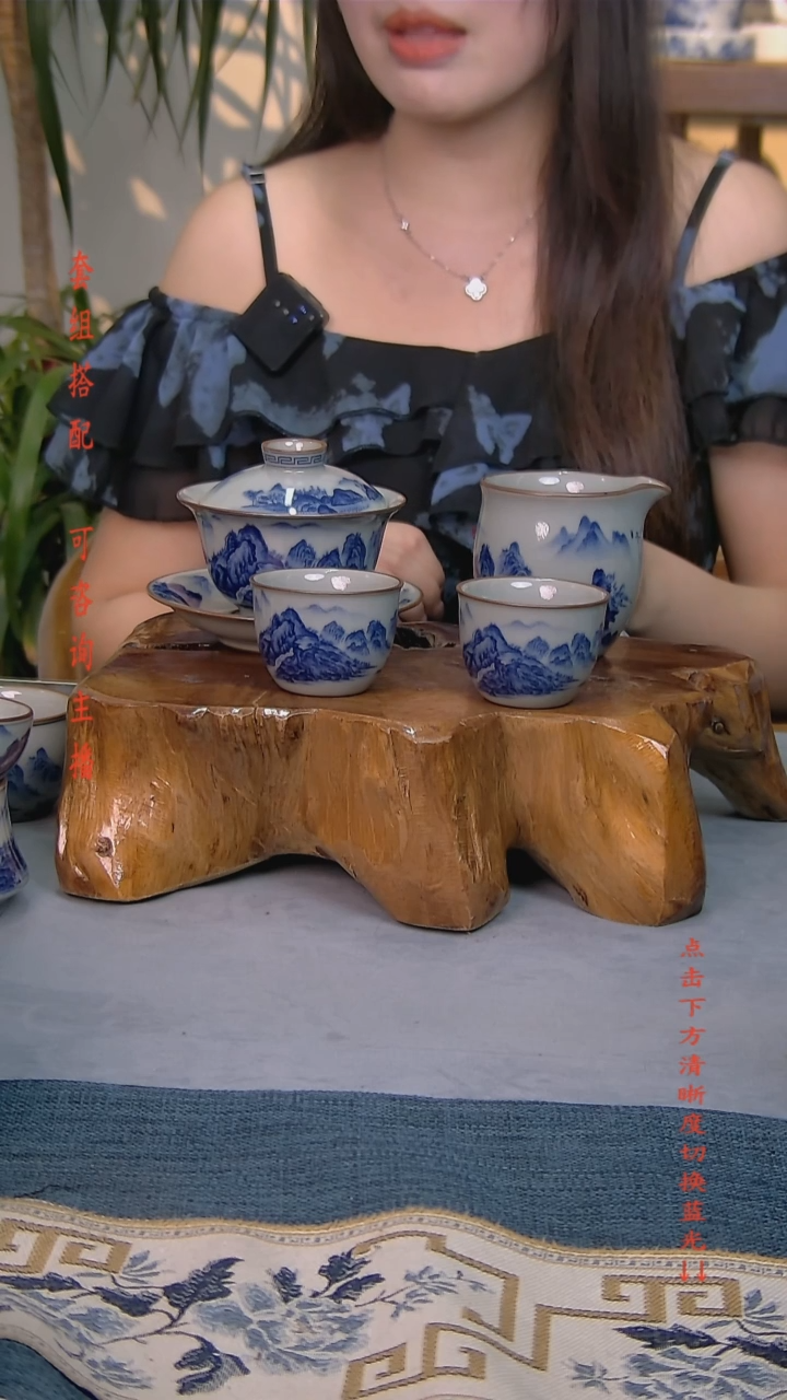 简装家用款4件套 老陶泥开片纹陶瓷茶具