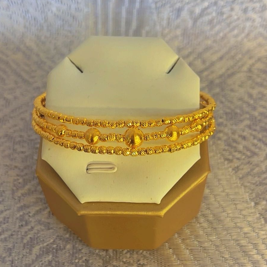 合金手镯 合金手镯个性 3圈网红爆款手镯古法 气质时尚手镯 013号