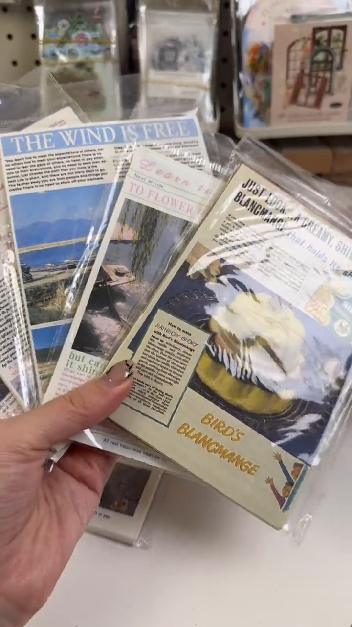 冰*女ins素材纸4包+蛋糕素材纸1包 共5本