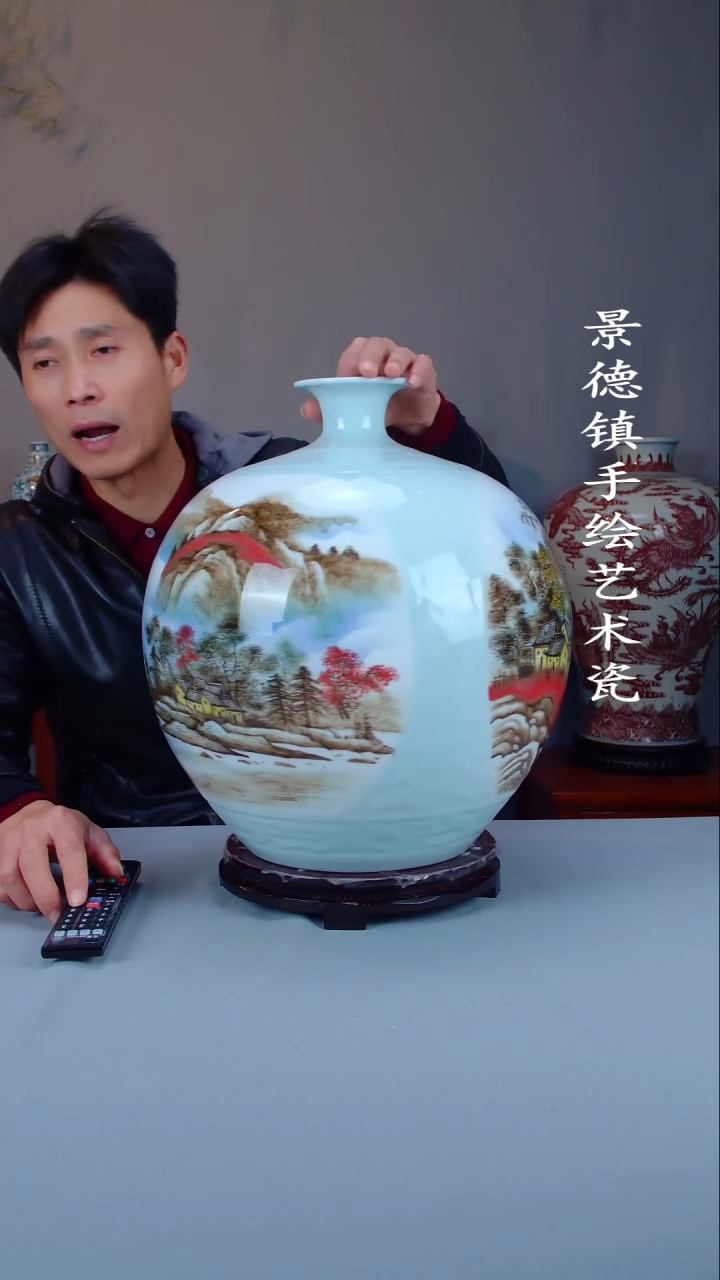 摆件陶瓷景德镇手工手绘陶瓷摆件24
