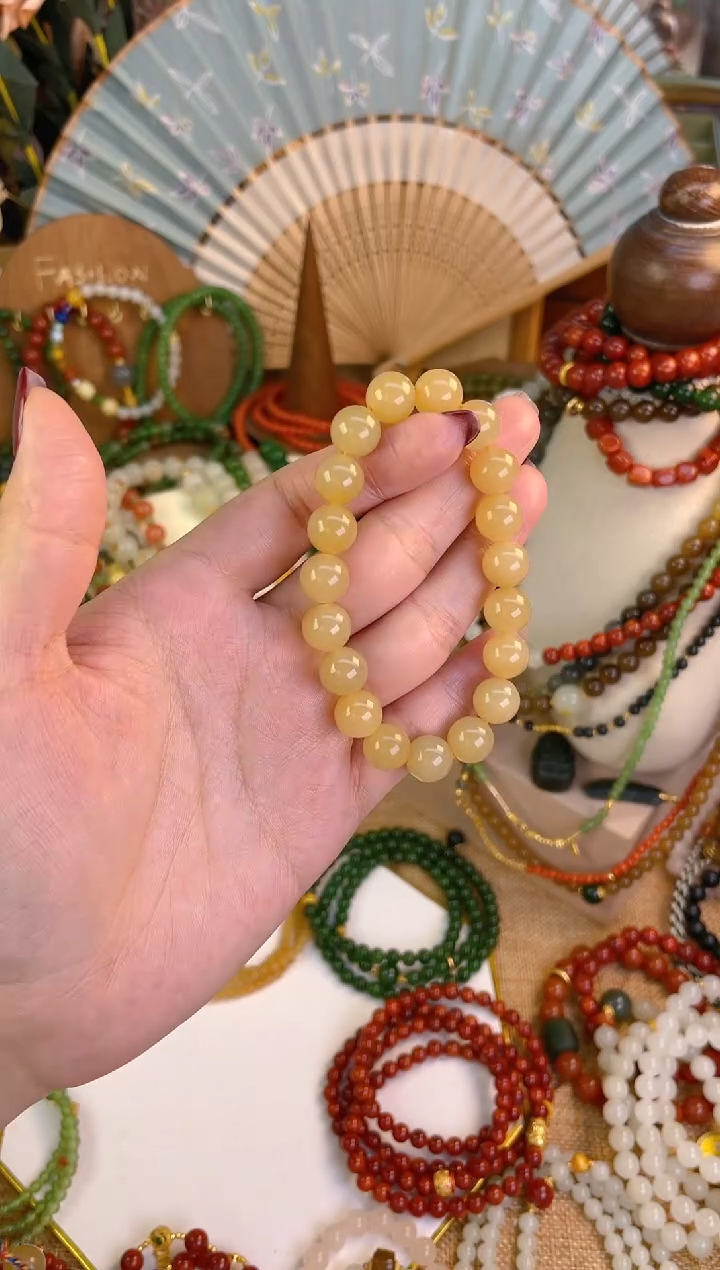 【闪购商品】和田玉手串未镶嵌糖玉