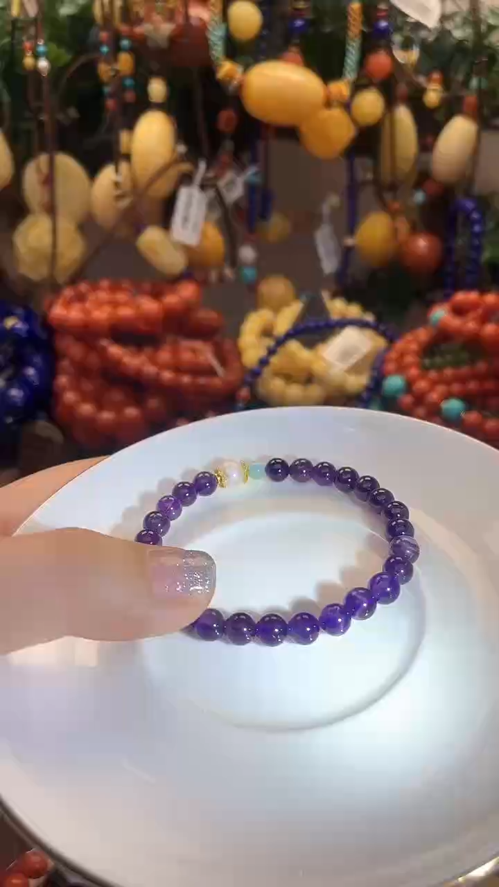 【闪购商品】紫晶手链未镶嵌紫水晶手串