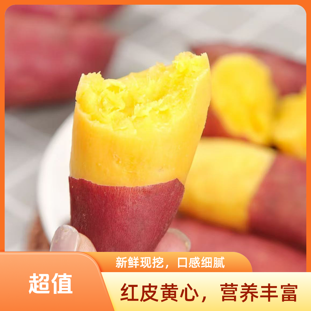 【笨笨助农链接】高山蜜薯软糯香甜，农家自种，新鲜现挖，糖心超甜