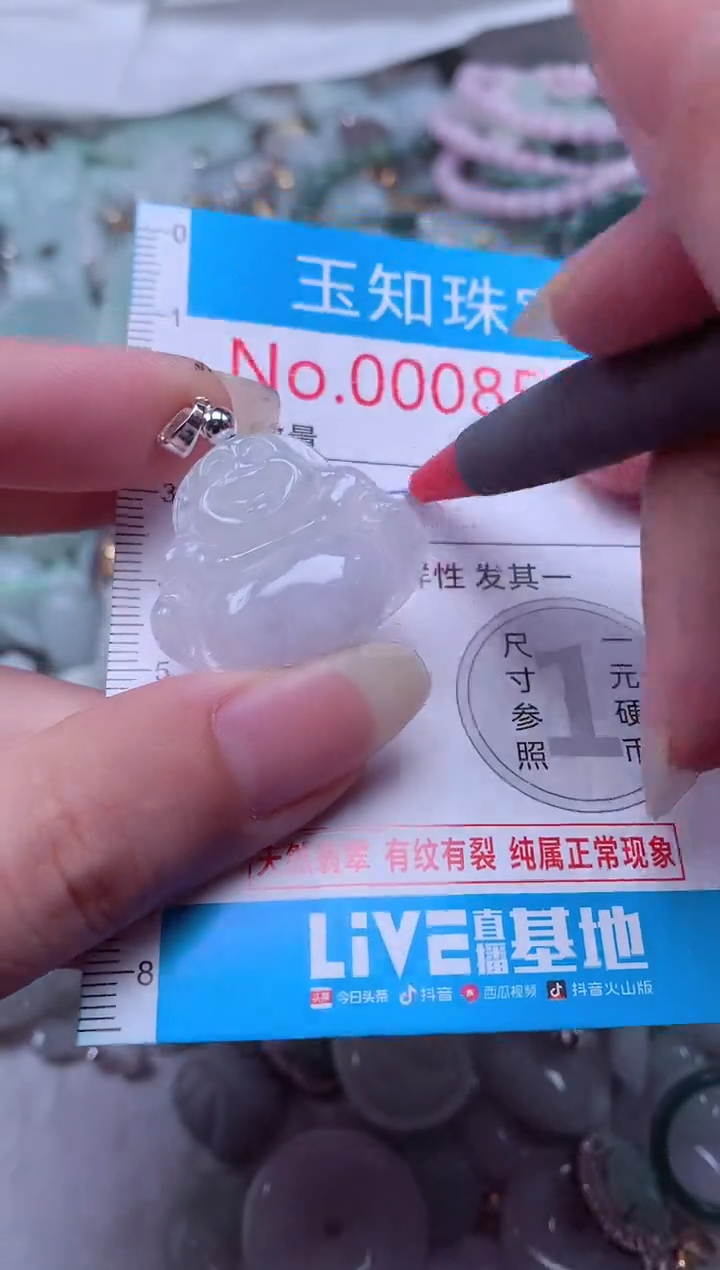 翡翠未镶嵌吊坠(不含链)8515