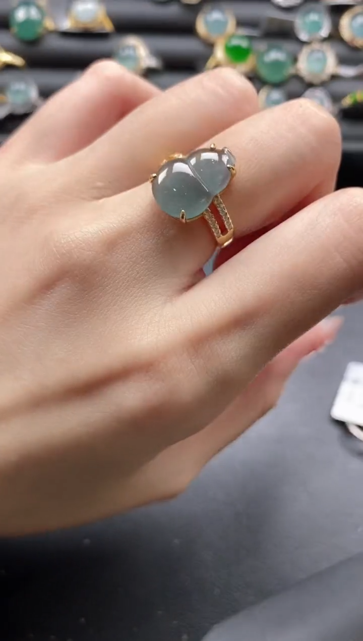 【闪购商品】翡翠戒指银S925镶嵌1111