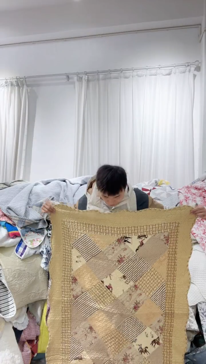 棉80*150纯棉床盖107号微瑕