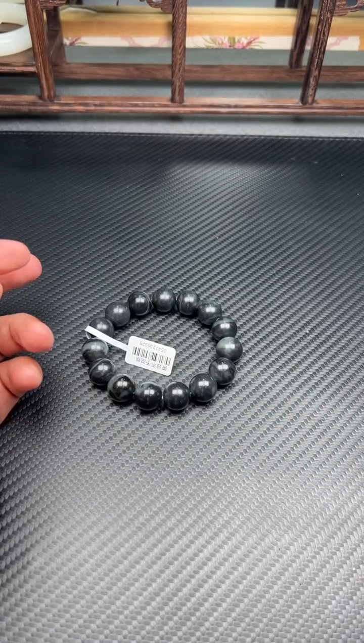 未镶嵌手串和田玉若羌微色差卡14Q