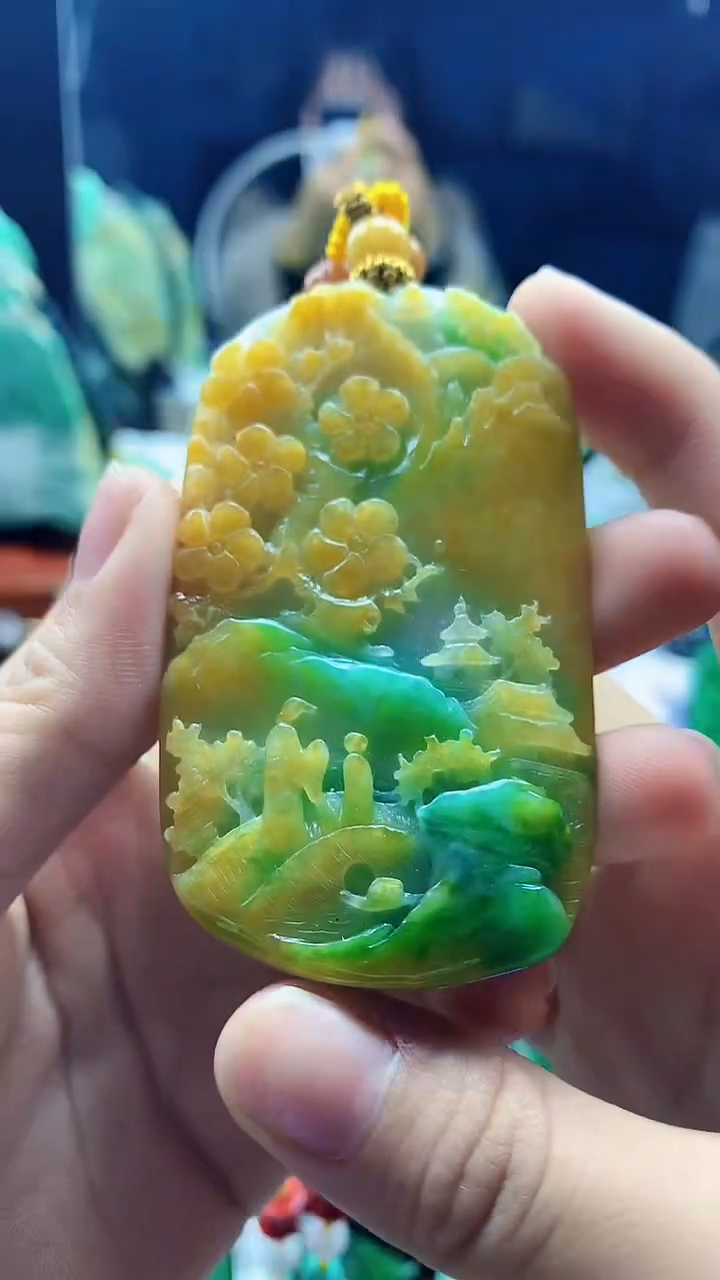 颈饰未镶嵌翡翠天然缅甸a货翡翠