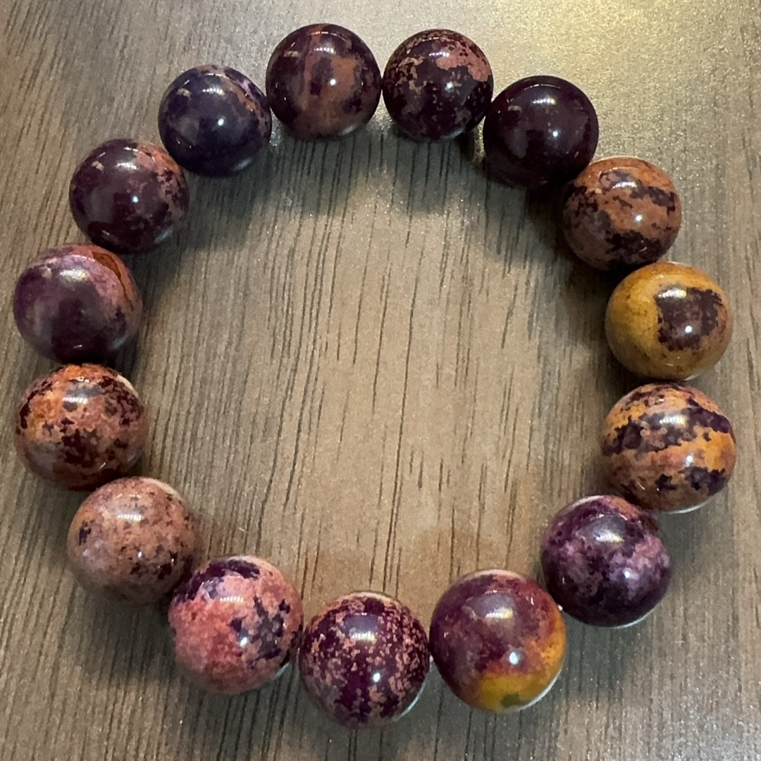 南非老料-带皮花舒手串经典款可做DIY散珠款手链