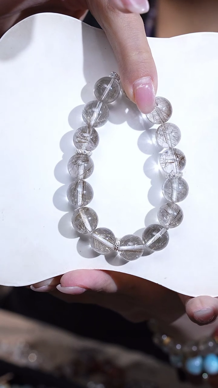 【闪购商品】水晶手链银S925镶嵌烟云轻纱