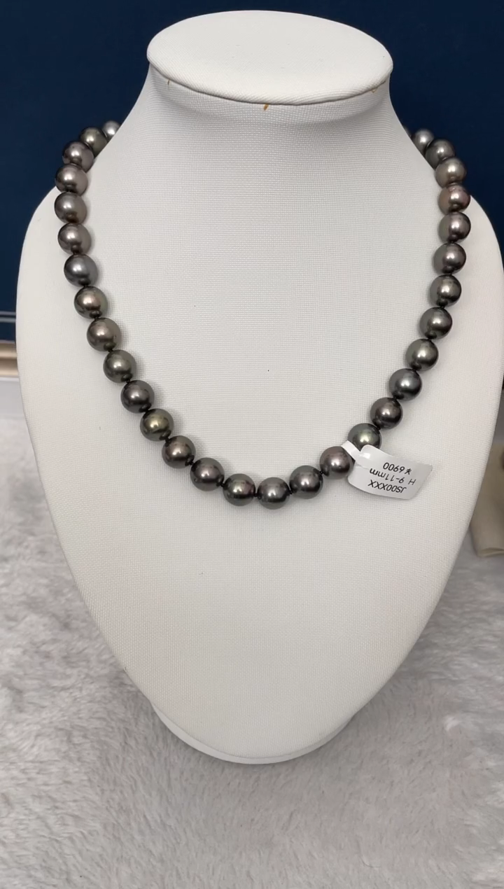 【闪购商品】海水珍珠颈饰未镶嵌大溪地9-11mm（多样性发一）
