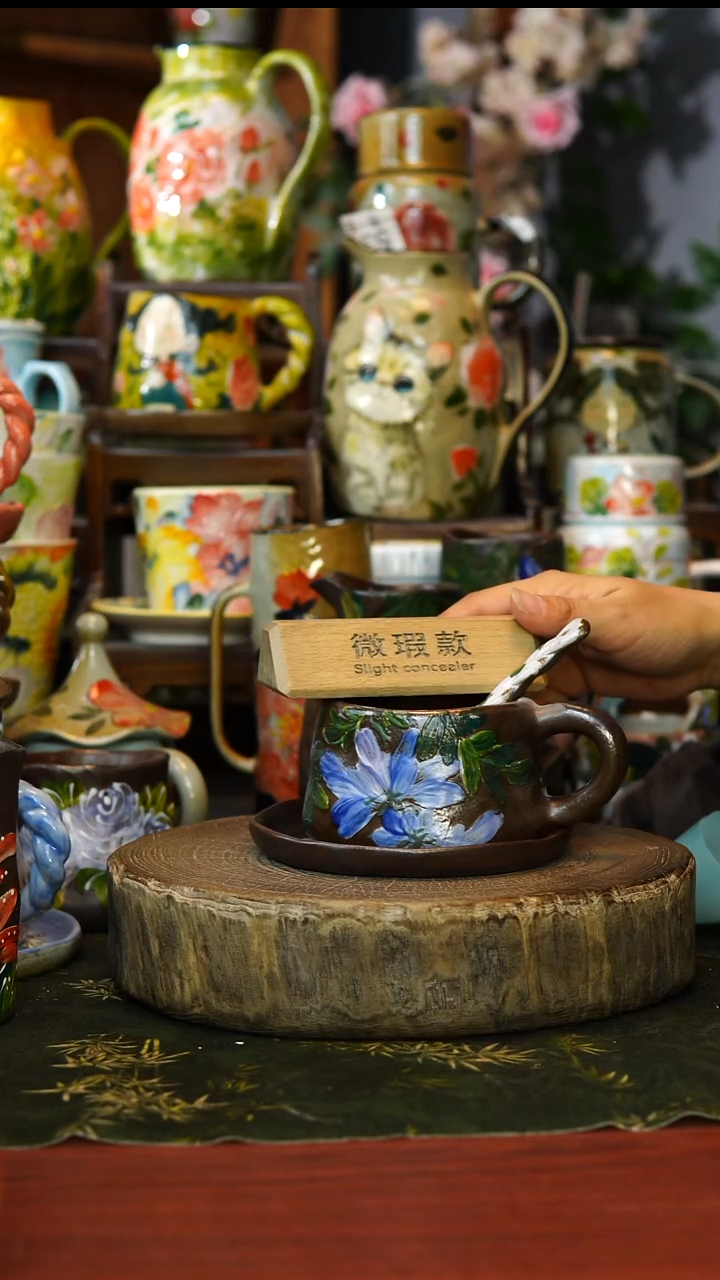 陶瓷75景德镇手工手绘釉下彩陶瓷