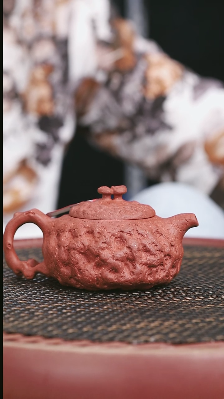 茶壶紫砂13号大红泥灵芝供春180CC子口失圆