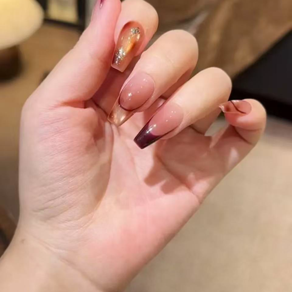 【酒渍樱桃】手工穿戴甲