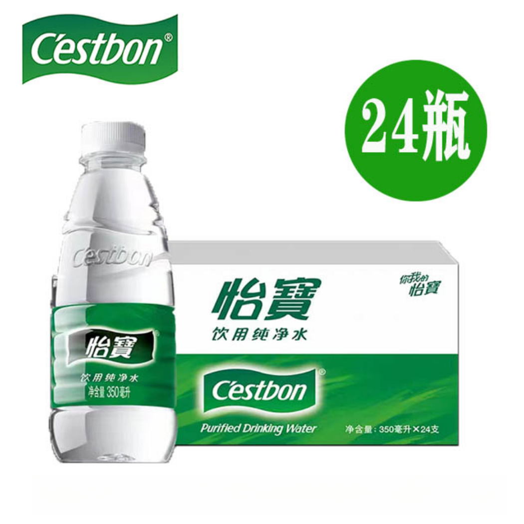 【5箱】怡宝 饮用纯净水350ml*24瓶*5箱