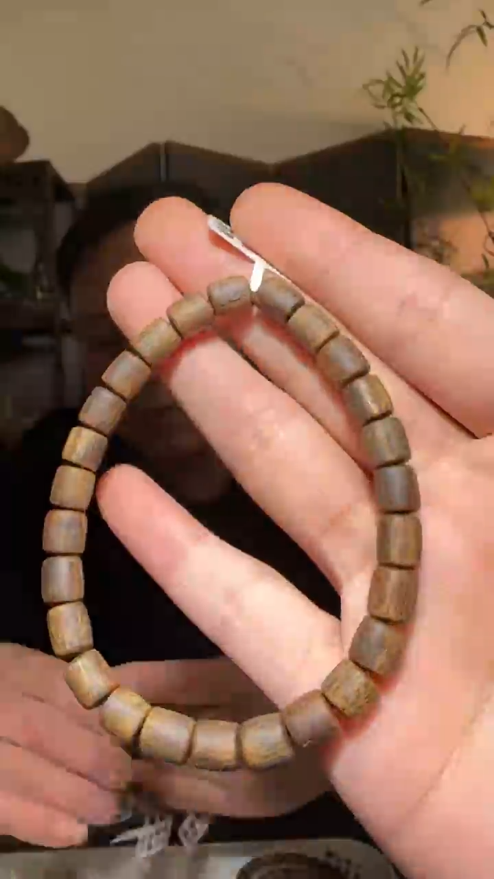 【闪购商品】沉香手串单圈白奇桶珠沉水0.7/7g