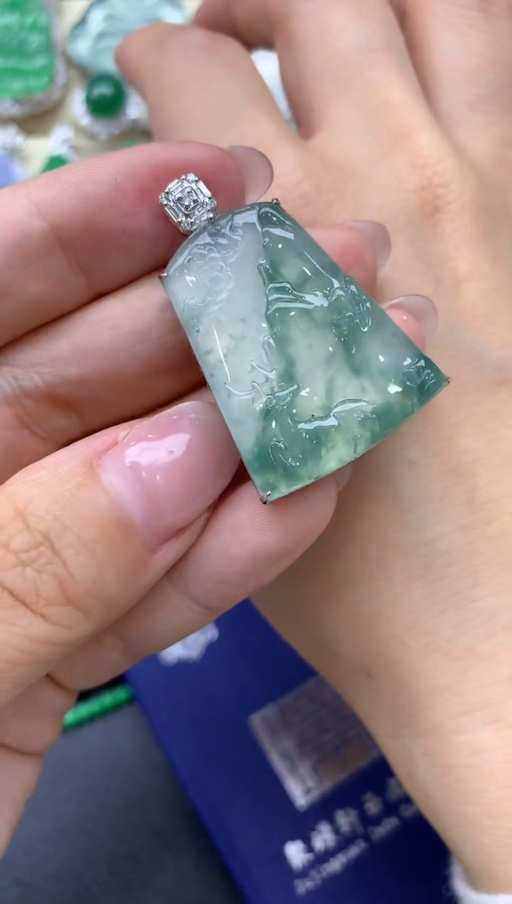 【闪购商品】翡翠颈饰18K金镶嵌504-中国好珍宝