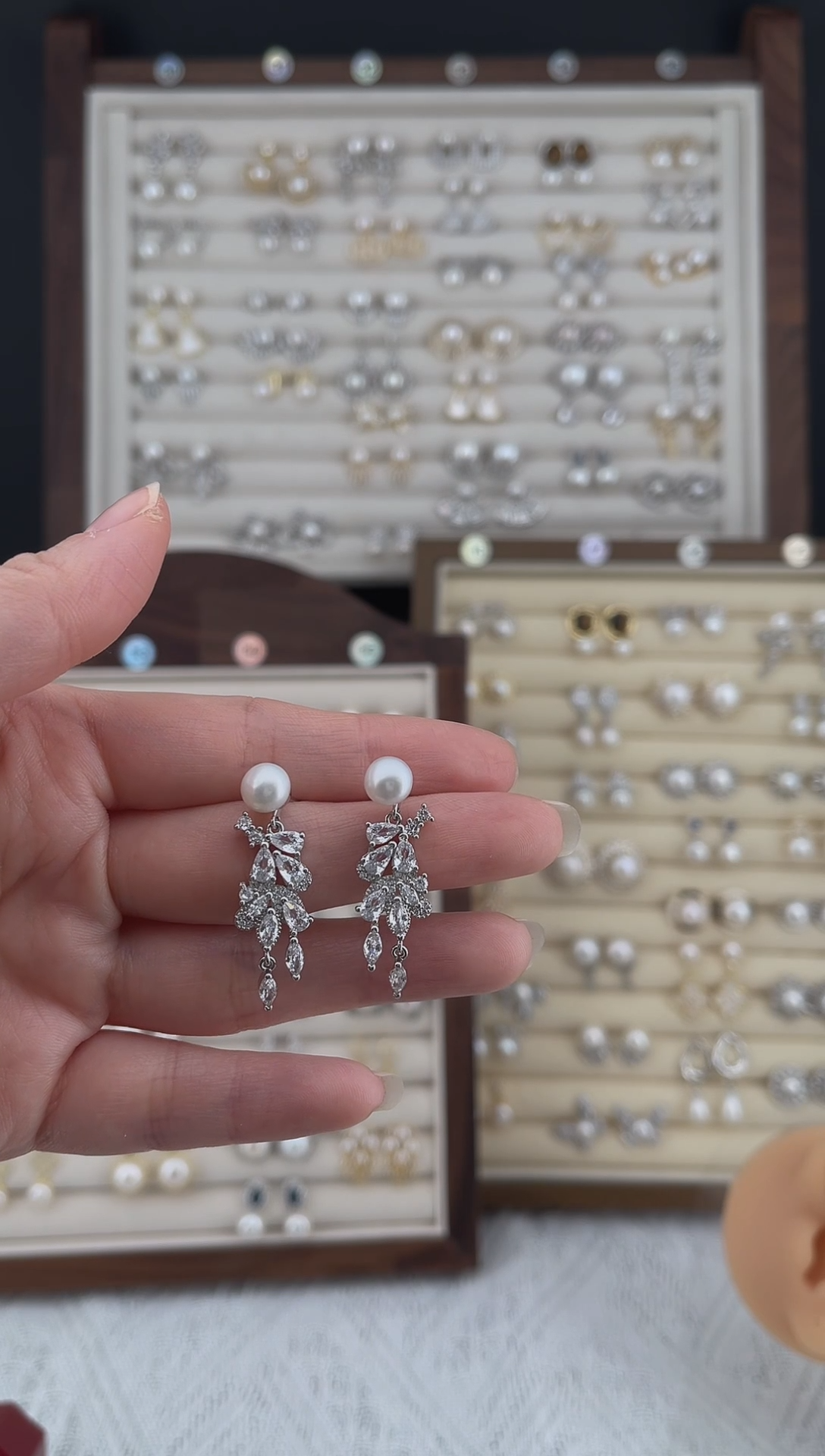 合金耳饰淡水珍珠22