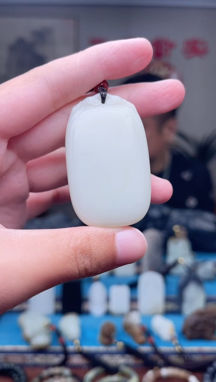 和田玉未镶嵌挂件1