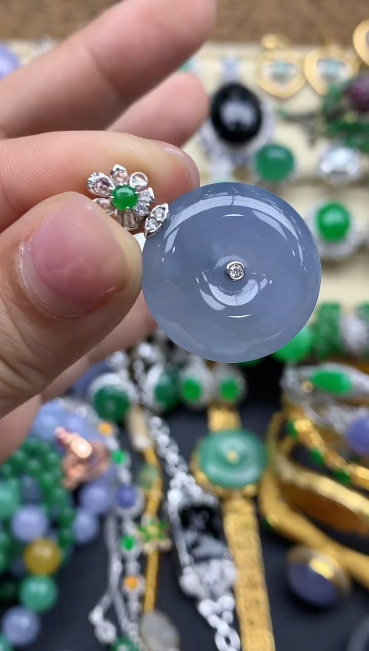 【闪购商品】翡翠颈饰18K金镶嵌630-中国好珍宝