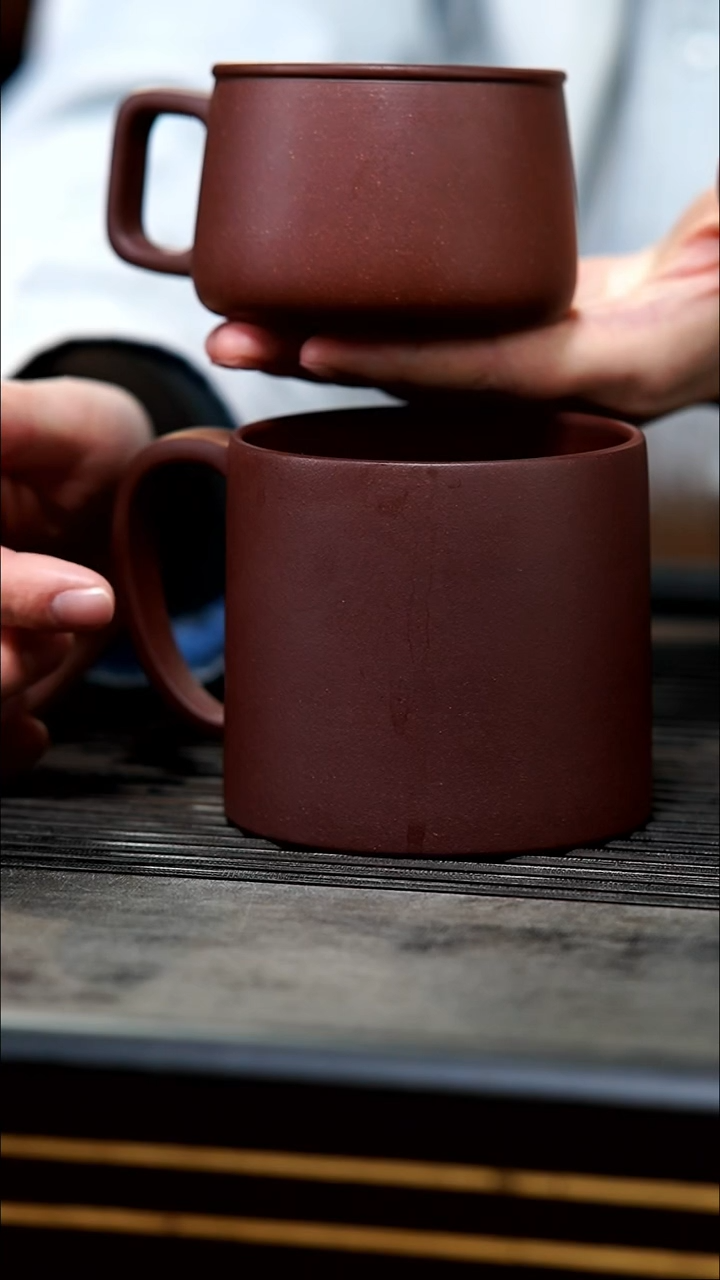 【闪购商品】紫砂茶壶大小马克杯对杯一套两杯