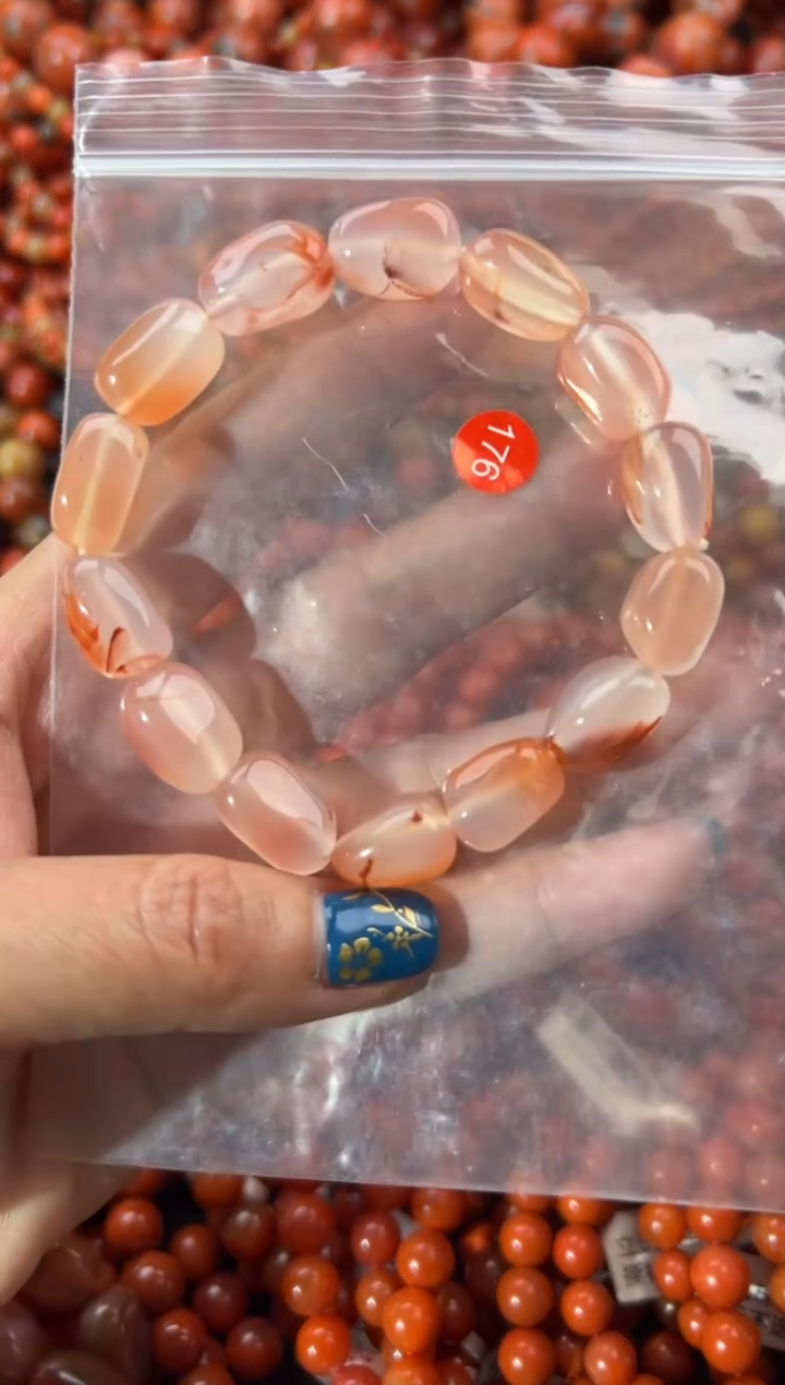 未镶嵌手串南红玛瑙10+