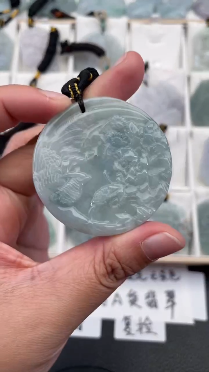 颈饰未镶嵌翡翠天然缅甸翡翠A货155