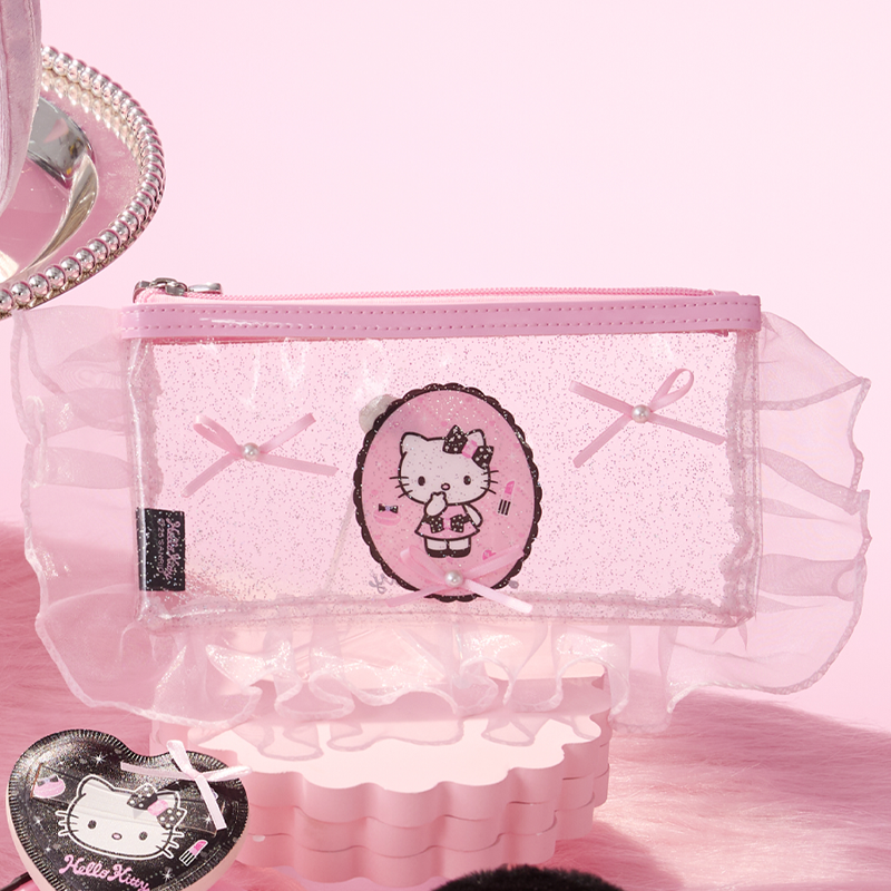 Hello Kitty闪闪派对联名系列-化妆收纳包&名创优品
