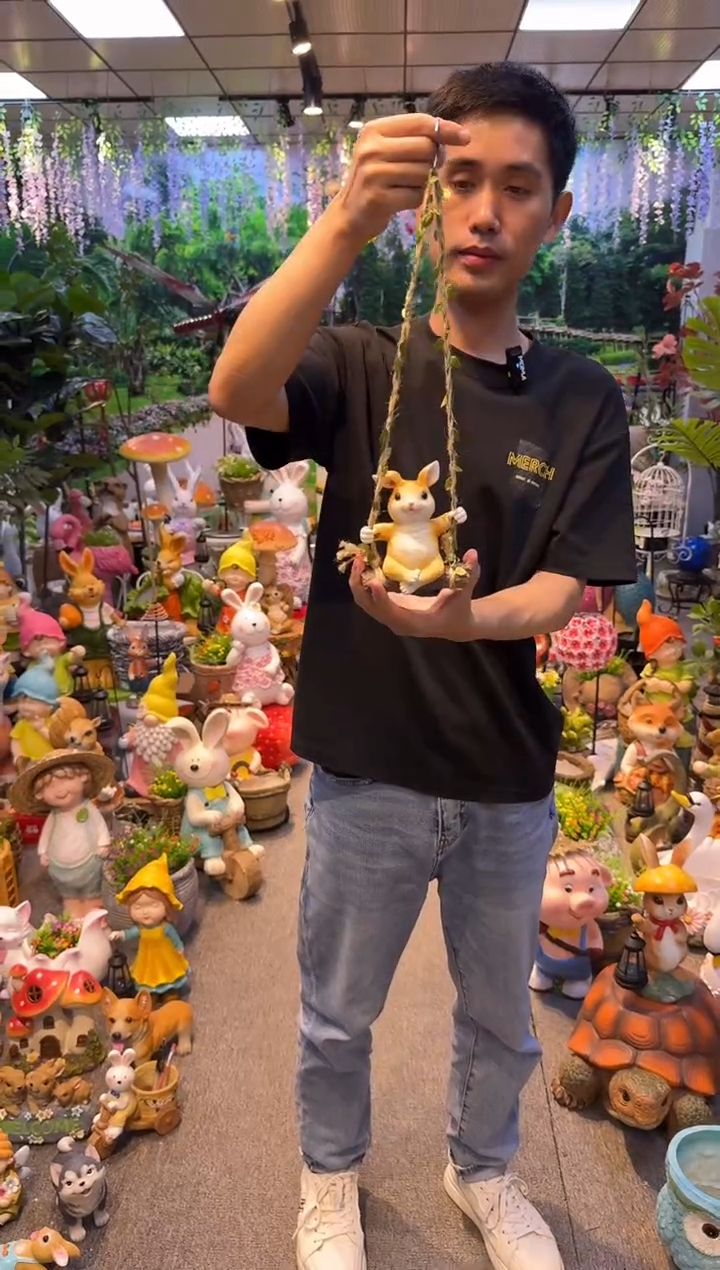 无花朵花园庭院摆件&00&