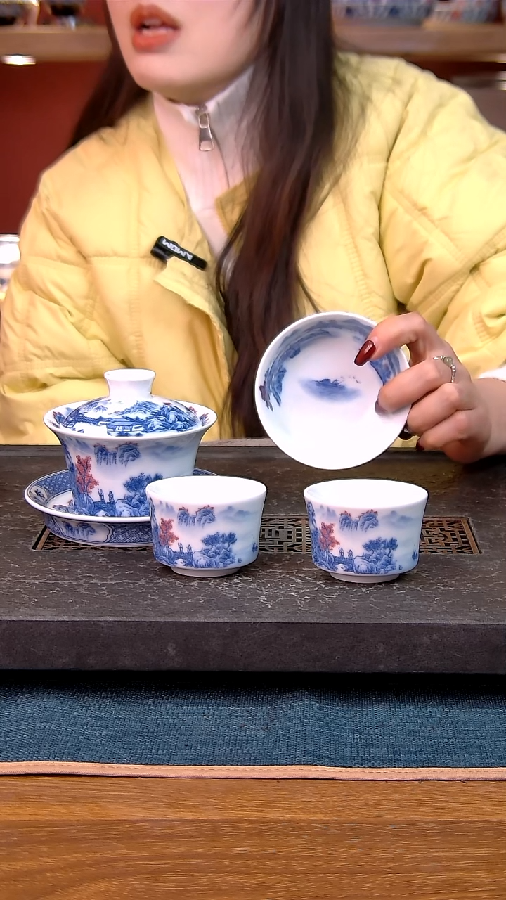  简装家用款4件套 白瓷陶瓷茶具