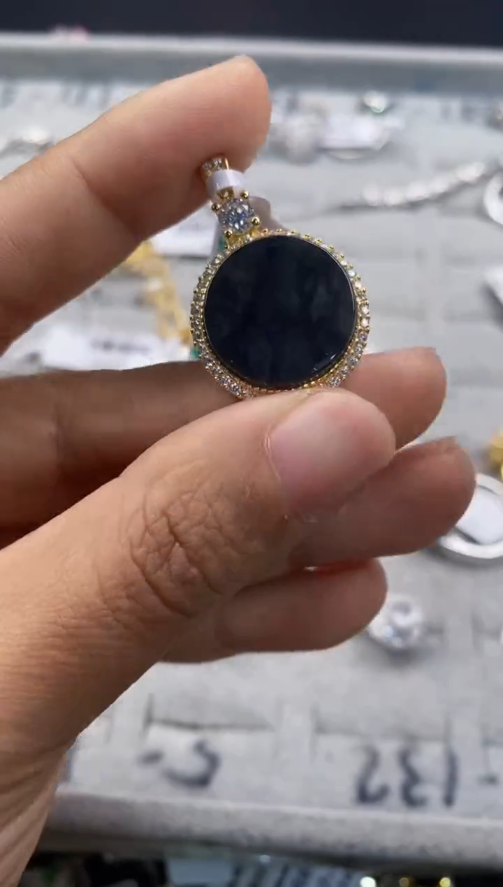 银S925镶嵌戒指翡翠222    1