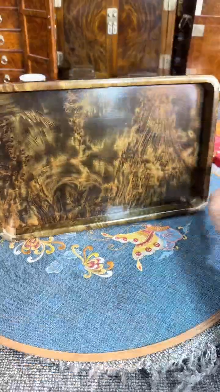 【闪购商品】乌木类成套家具阴沉托盘  s42