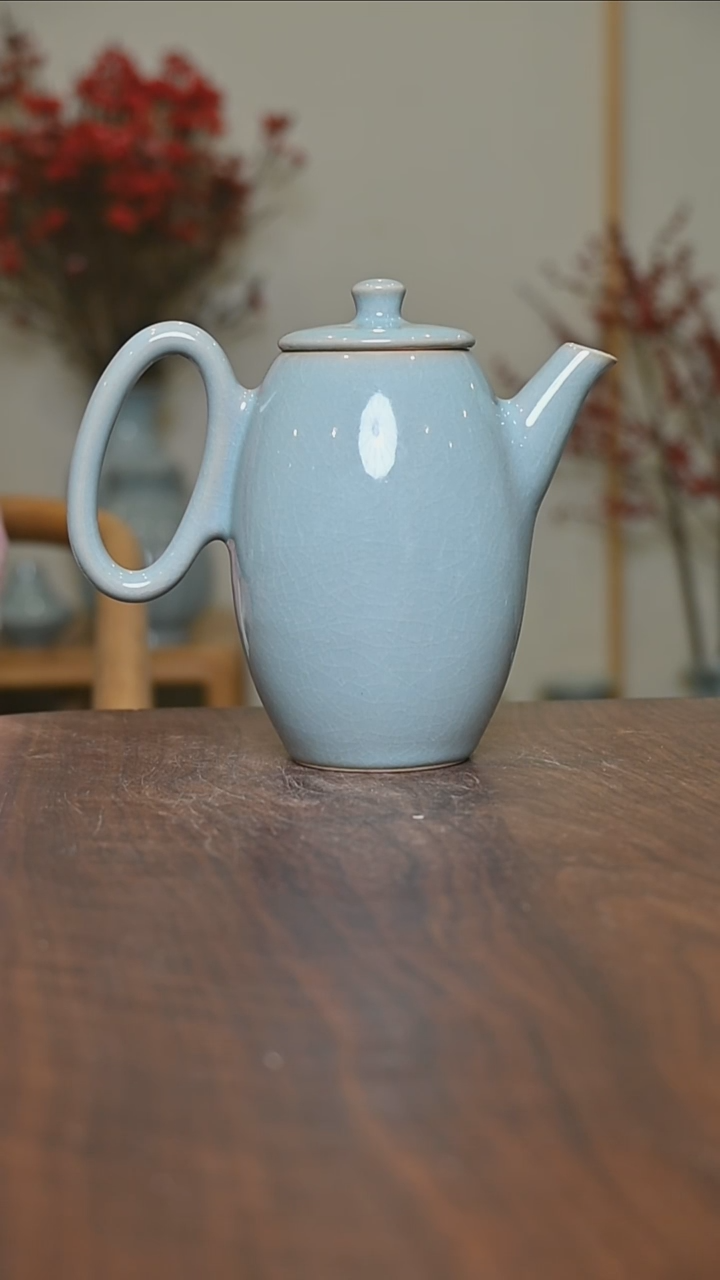 【闪购商品】其他微瑕天青釉定制款美好时光壶750毫升