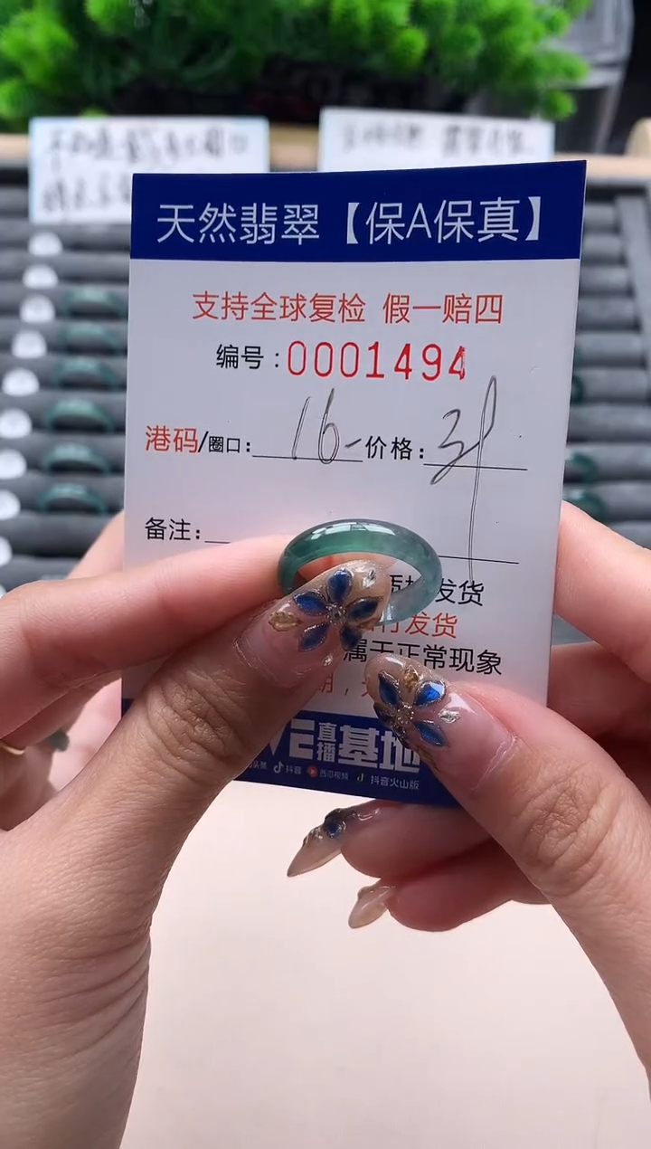 未镶嵌戒指翡翠1494