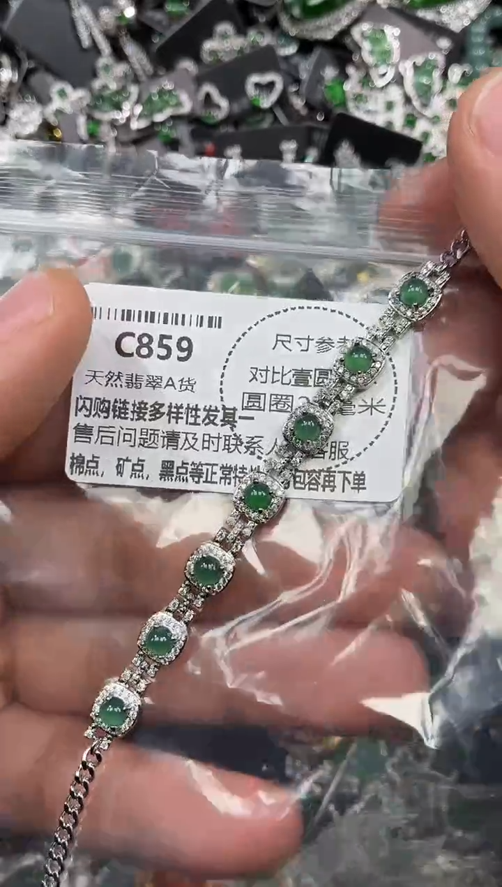 颈饰未镶嵌翡翠C859手链