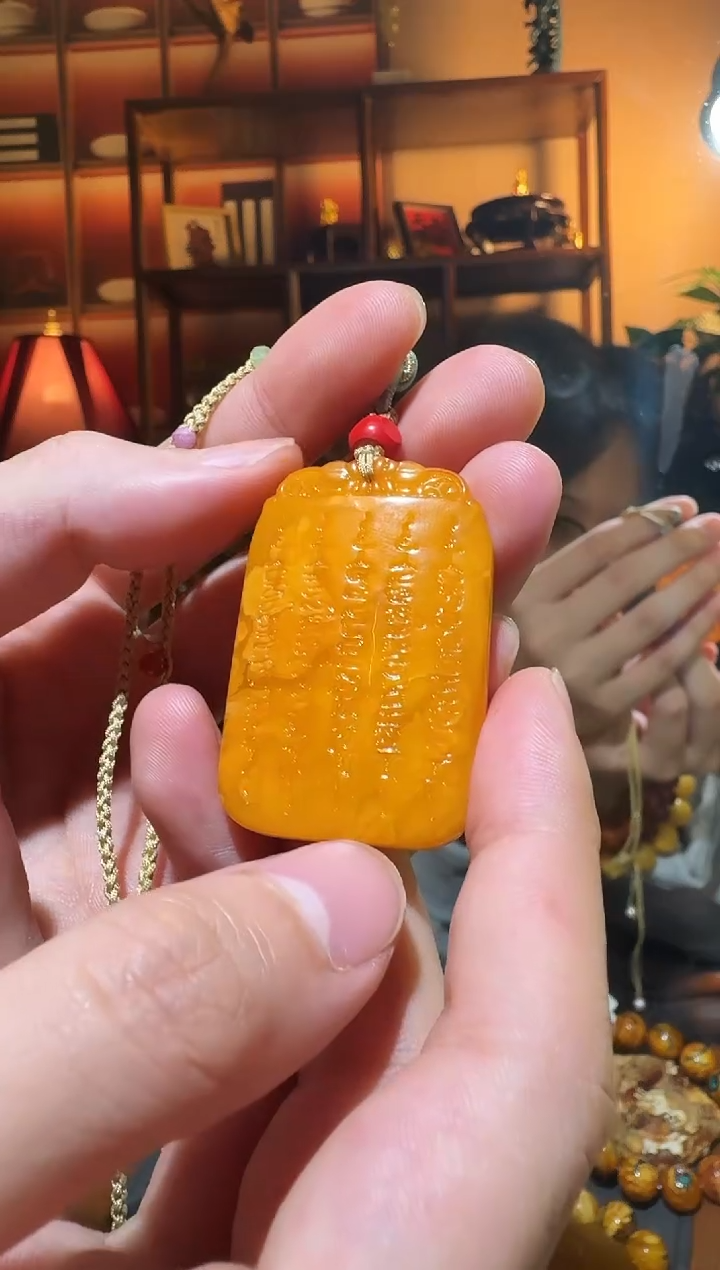 蜜蜡颈饰未镶嵌206天然蜜蜡珠宝奇石