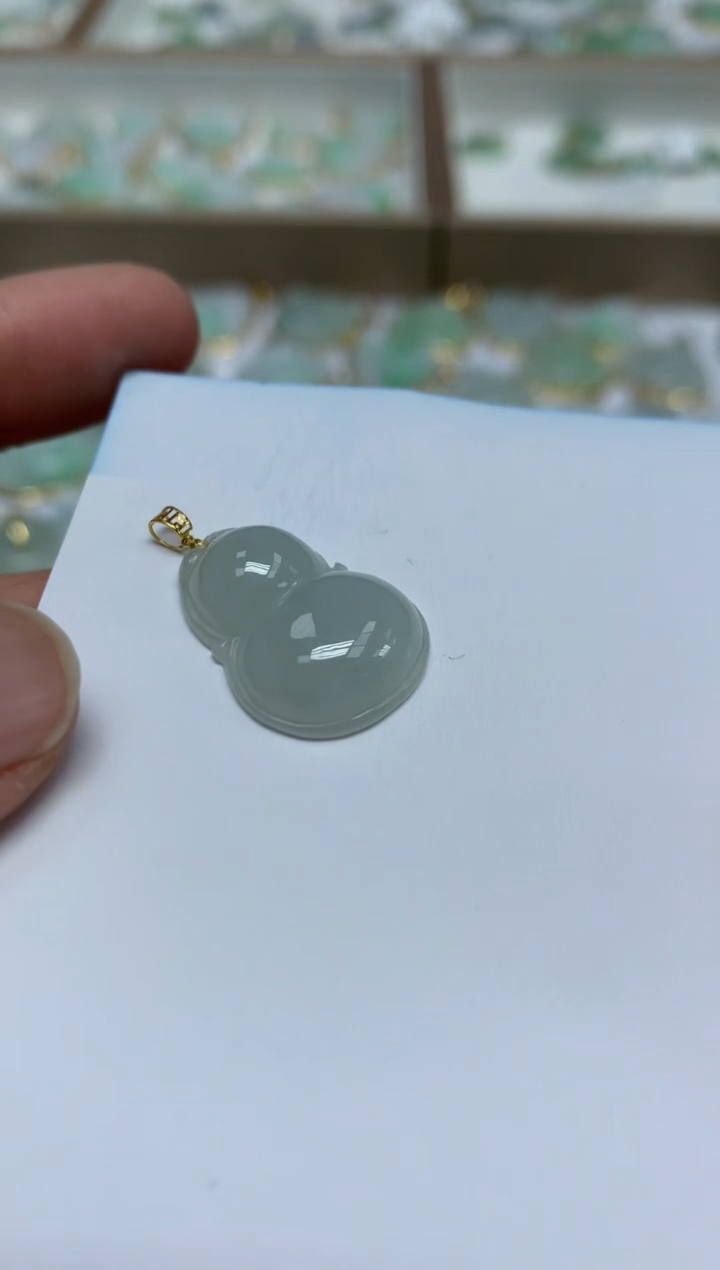 【闪购商品】翡翠颈饰合金天然翡翠A货