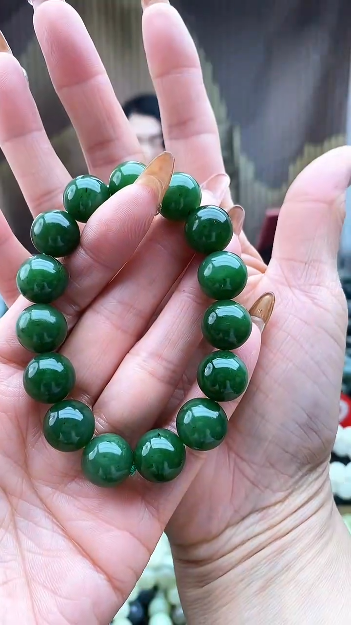 未镶嵌手串和田玉碧玉14