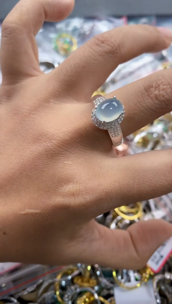 未镶嵌戒指翡翠222---3