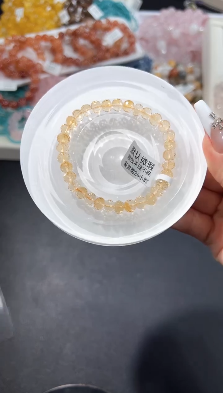 未镶嵌手串水晶72o多样性发其一【1条】默认微瑕