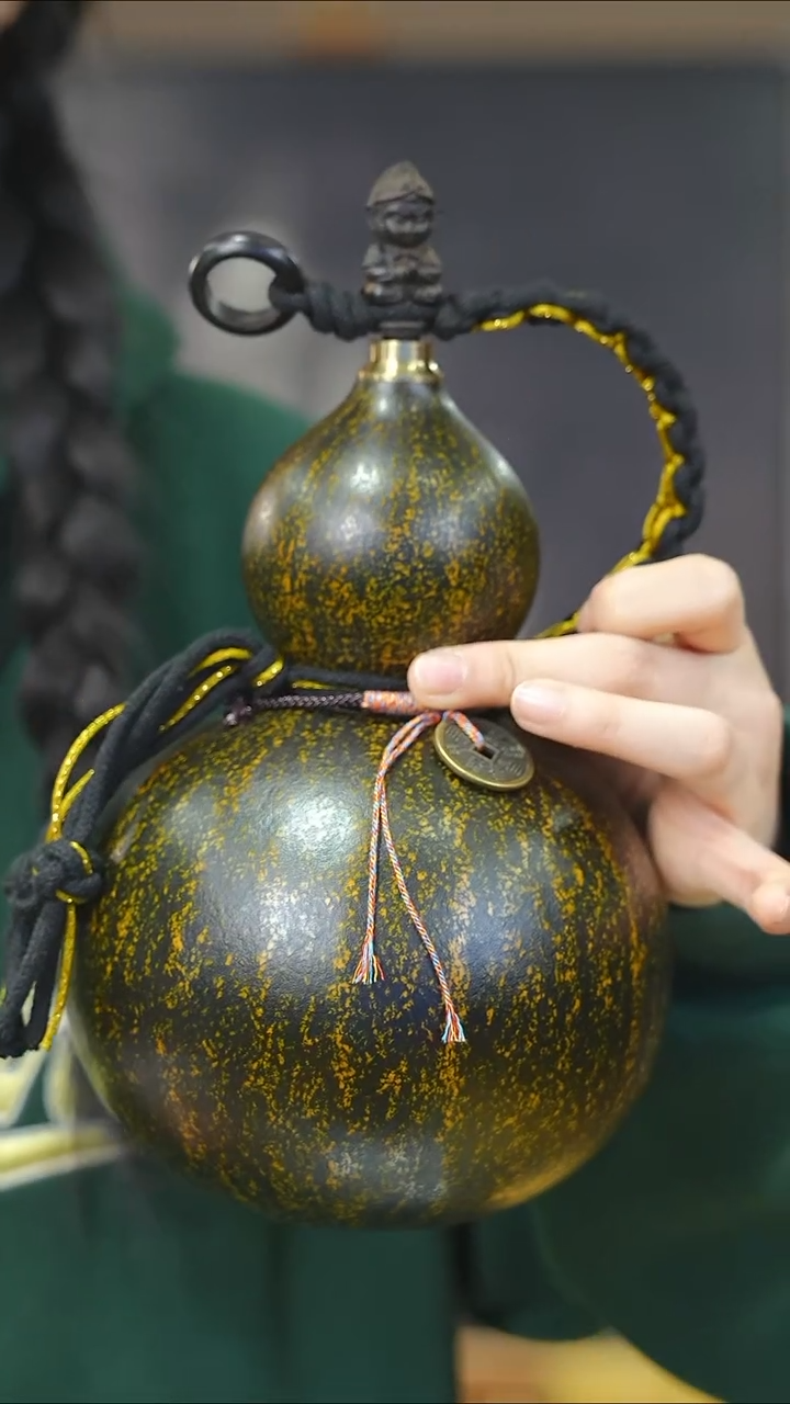 【闪购商品】XG140大漆酒葫芦不包手串及旋转底座