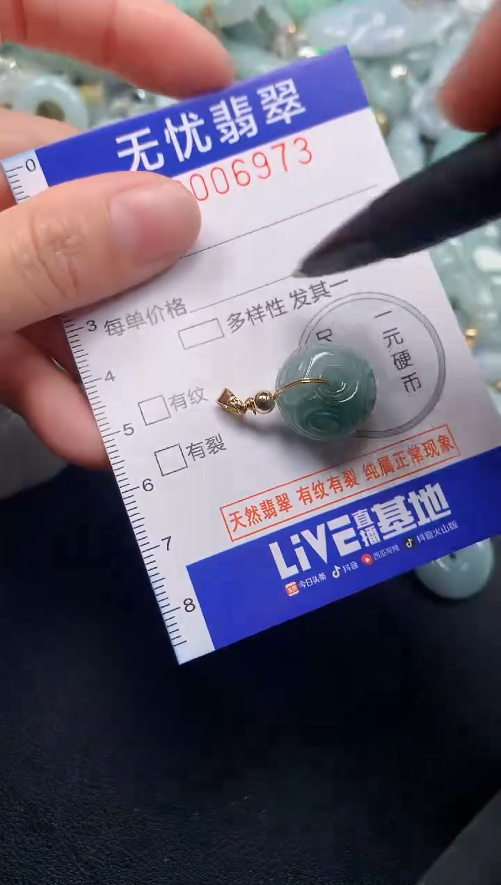 颈饰未镶嵌翡翠6973
