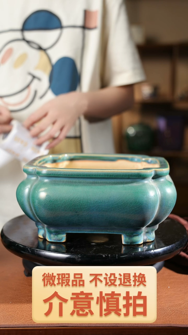 8.5寸海棠角盆433