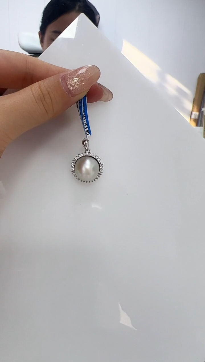 【闪购商品】海水珍珠DA银S925镶嵌吊坠 13 V3000