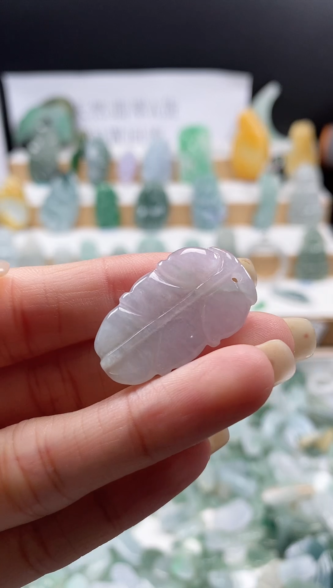 翡翠未镶嵌颈饰吊坠  21