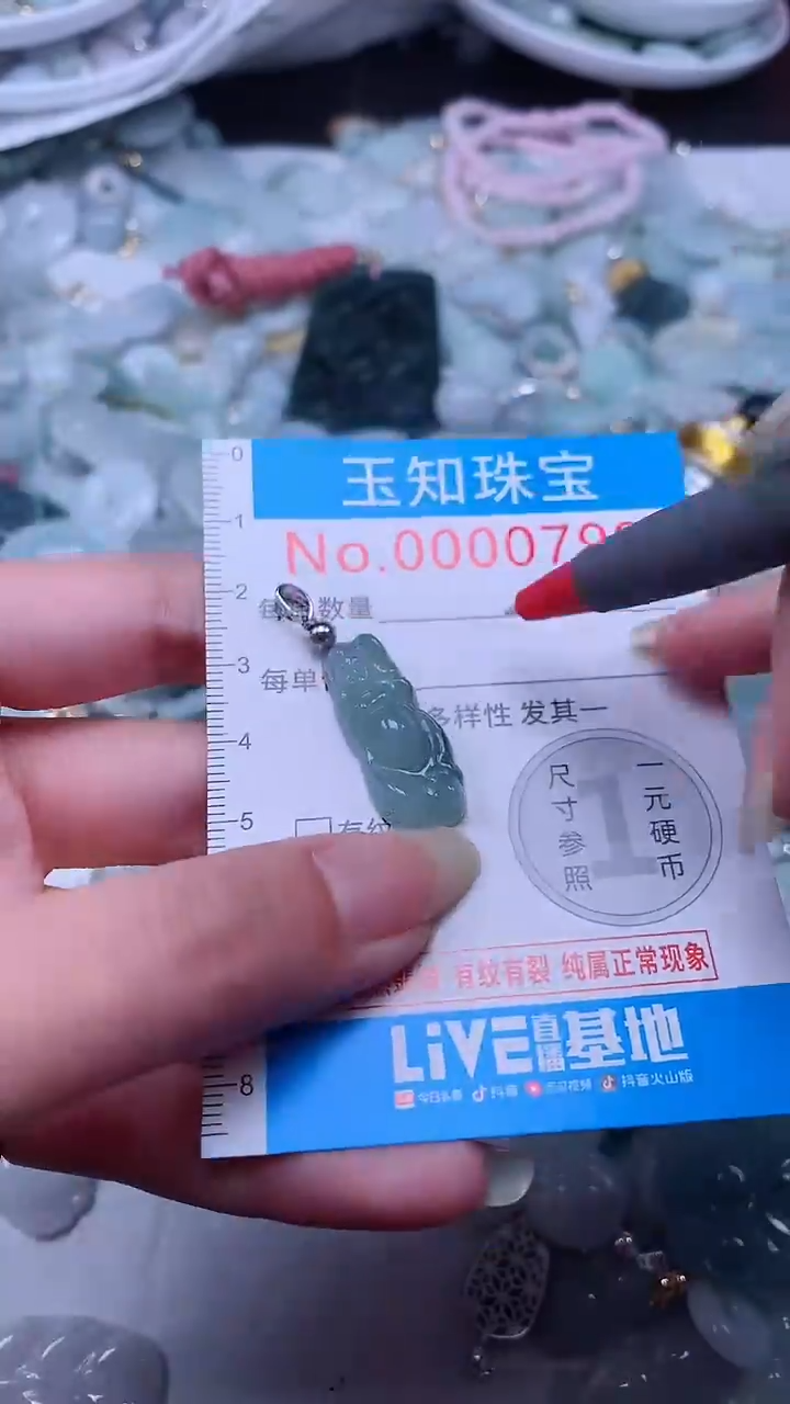 翡翠未镶嵌吊坠(不含链)799
